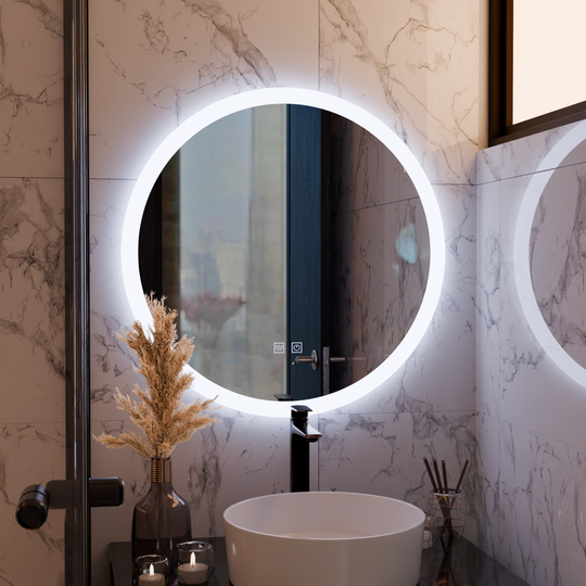 Miroir rond LED, 50 cm, Noxia Touch, système anti-buée, miroirs à intensité variable Korman E Default Title Alessandro Design