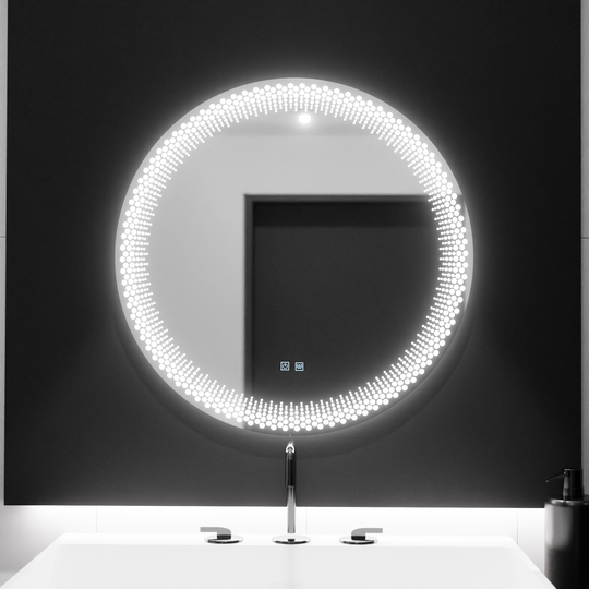 Miroir rond LED 60 cm, Stellaire Touch, système anti-buée, miroirs à intensité variable Korman E Default Title Alessandro Design