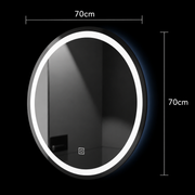 Miroir LED rond, 70 cm, Basic Touch