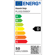 Plafonnier LED, 50W, Diamètre 40cm, Lumière Chaude/Froide/Neutre, Blanc