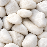 Pierres décoratives blanches pour le jardin, grand format, 20 kg