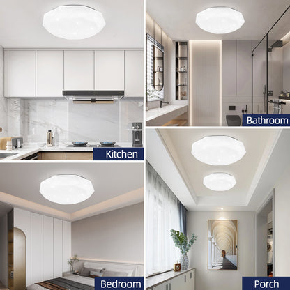 Plafonnier LED, 51W, diamètre 50cm, lumière chaude/froide/neutre, plafonniers LED blancs Default Title Alessandro Design