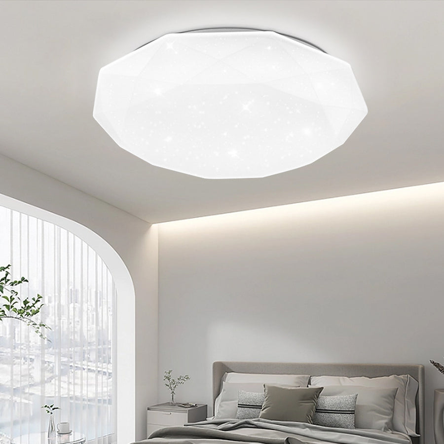 Plafonnier LED, 51W, diamètre 50cm, lumière chaude/froide/neutre, plafonniers LED blancs Default Title Alessandro Design