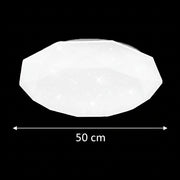 Plafonnier LED, 51W, diamètre 50cm, lumière chaude/froide/neutre, plafonniers LED blancs Default Title Alessandro Design