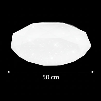 Plafonnier LED, 51W, diamètre 50cm, lumière chaude/froide/neutre, plafonniers LED blancs Default Title Alessandro Design