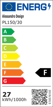 Plafonnier LED Hexagon 33 cm, 27W, 3000K / 4000K / 6000K, Blanc, Métal et Acrylique