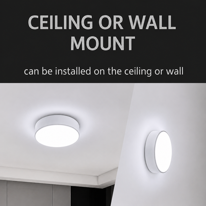 Plafonnier LED PL200/12R 18W Lumière Froide 6000k Blanc
