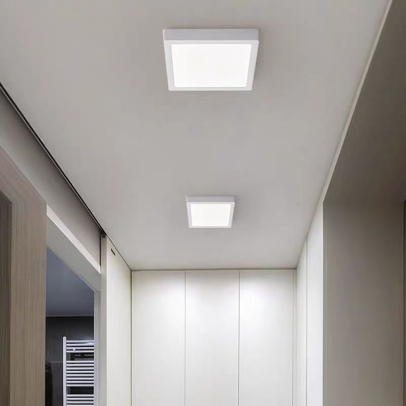 Plafonnier LED Carré, 36W, 22x22cm, Lumière Froide, 6000K, Plafonniers LED Blancs Titre par défaut Alessandro Design