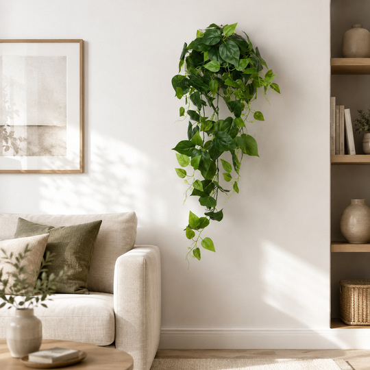 Plante artificielle suspendue Epipremnum, hauteur 100 cm, vert