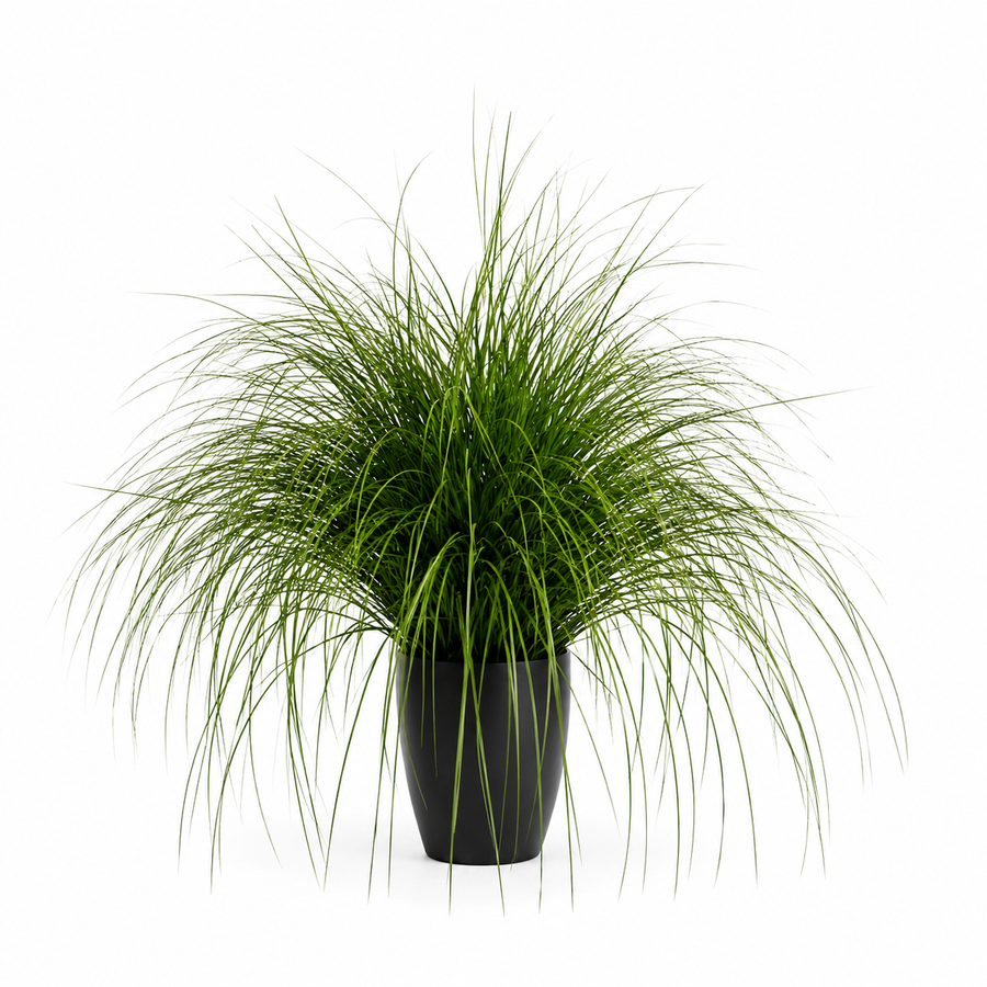 Plante ornementale artificielle de type fontaine, 110 cm, verte, sans pot