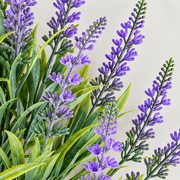 Plante artificielle, fleur de lavande décorative, 18 branches, 54 cm, violet et vert, lot de 2 pièces