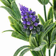Plante artificielle, fleur de lavande décorative, 5 branches, 33 cm, violet et vert, lot de 2