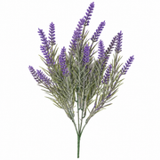 Plante artificielle, fleur de lavande décorative, 5 branches, 40 cm, violet et vert, lot de 2 pièces