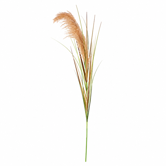 Plante artificielle ornementale, 180 cm, roseau et herbe, vert et marron, sans pot