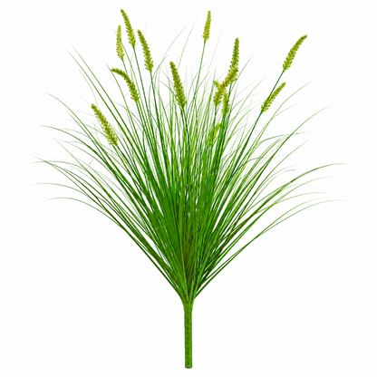 Plante ornementale artificielle de type queue de renard, 100 cm, avec 12 épices, verte, sans pot