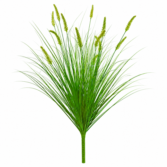 Plante ornementale artificielle de type queue de renard, 100 cm, avec 12 épices, verte, sans pot