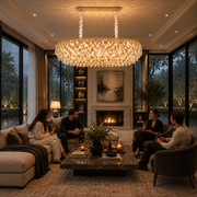 ERDENET Lustre en cristal Supremo, 12xE14, 92x38x36 cm, métal et cristal, or brillant, hauteur réglable
