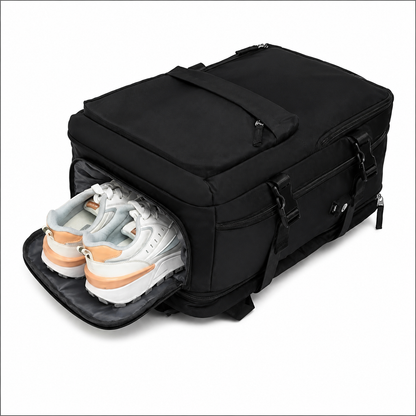 Sac à dos de voyage professionnel ALMATY, avec port USB, 31x22x46cm Oxford, noir