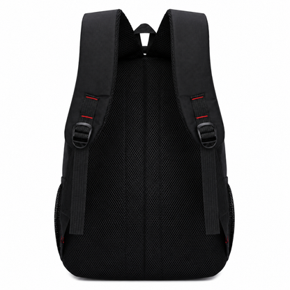 Rucsac Travel Business BAKU, 48x32x18 cm, Oxford, Negru si alb