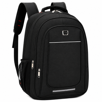 Rucsac Travel Business BAKU, 48x32x18 cm, Oxford, Negru si alb