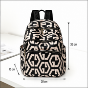BUKHARA Travel Business Sac à dos, 28x15x35 cm, Oxford, noir et blanc