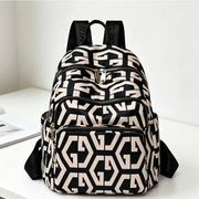 BUKHARA Travel Business Sac à dos, 28x15x35 cm, Oxford, noir et blanc