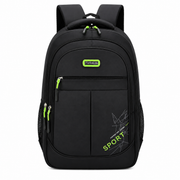 Rucsac Travel Business GANJA, 48x32x15 cm, Oxford, Negru si Verde