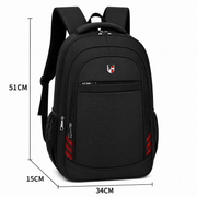 Rucsac Travel Business NAKHCHIVAN, 51x34x15 cm, Oxford, Negru si Rosu
