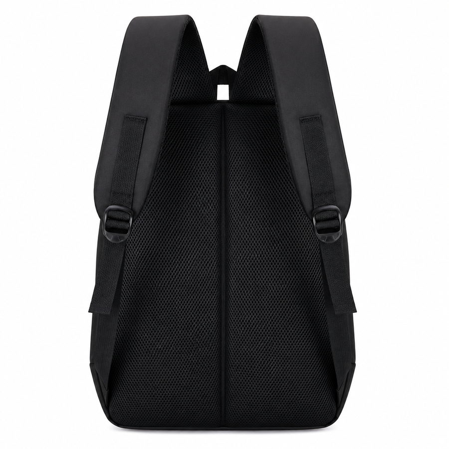 Rucsac Travel Business QABALA, 48x32x15 cm, Oxford, Negru si Rosu