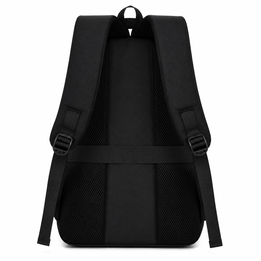 Rucsac Travel Business SHEKI, 47x32x14 cm, Oxford, Negru si Rosu