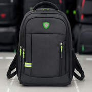 Rucsac Travel Business SUMQAYIT, 47x31x15 cm, Oxford, Negru si Verde