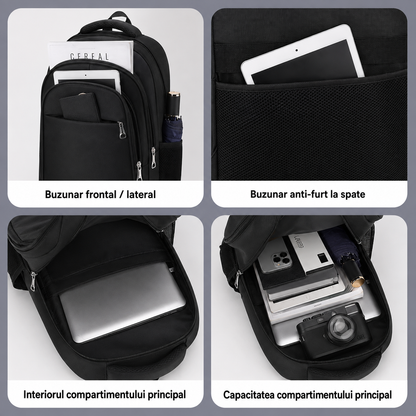 Rucsac Travel Business TALOYOAK, 47x33x15 cm, Oxford,  Negru