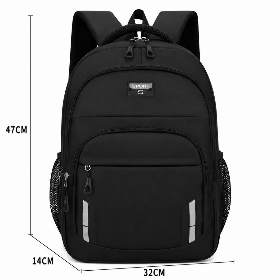 Rucsac Travel Business YEVLAKH, 47x32x14 cm, Oxford, Negru