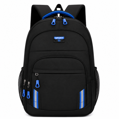 Rucsac Travel Business YEVLAKH, 47x32x14 cm, Oxford, Negru si Albastru