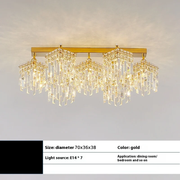 Lustre en cristal CC180/7GD, 70cm, 7xE14, Or