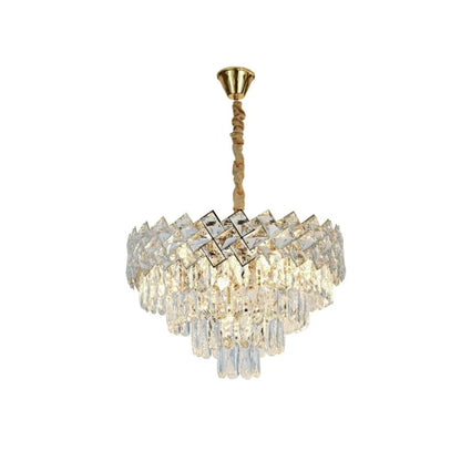 Lustre en cristal WINDSOR Nobile 5xE14, diamètre 40cm, or brillant, hauteur réglable