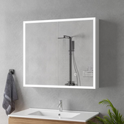 Miroir LED avec armoire MODA 80x70 cm éclairage périmétrique blanc et capteur tactile