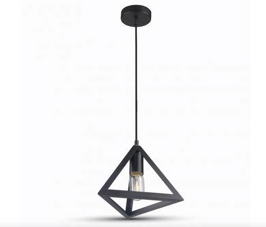 Pendule Triangle Noir 1XE27 -15E