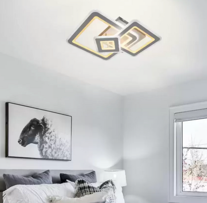 Lustre LED avec télécommande Hortensia 190W Dimable Blanc
