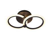 Lustre LED avec Télécommande Leah 36W Dimabila Marron -19A