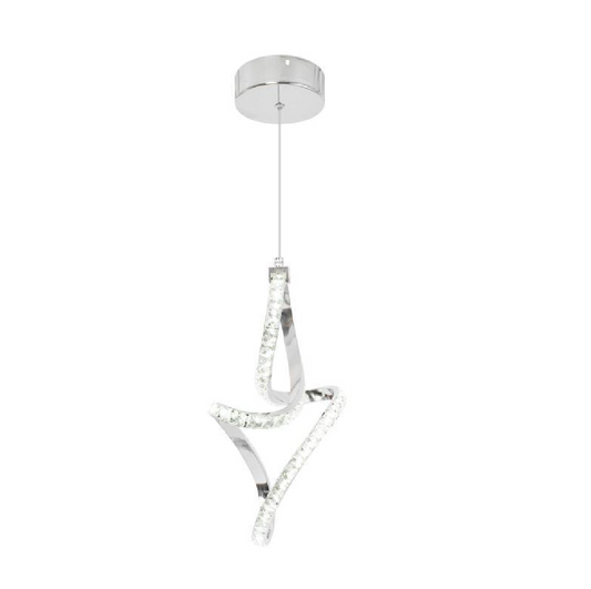 Suspension LED Osiris, 24W, Cristal, Chrome -19A