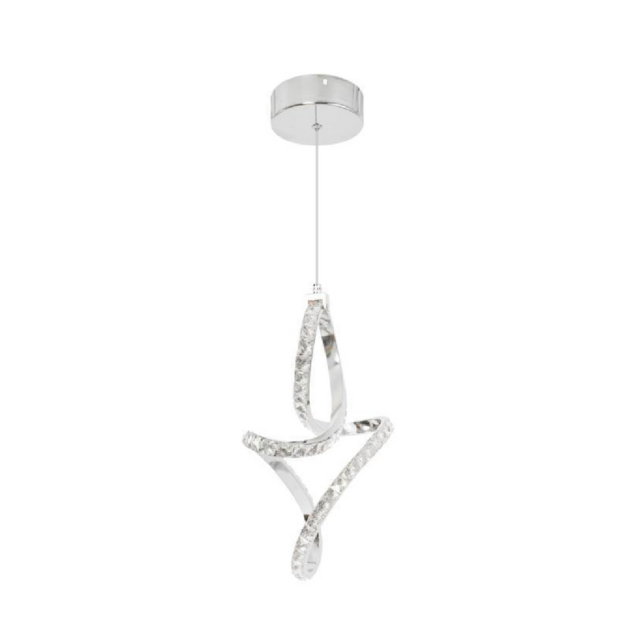Suspension LED Osiris, 24W, Cristal, Chrome -19A