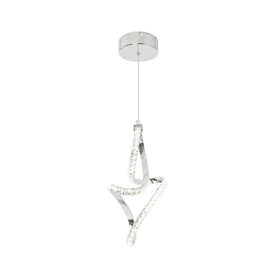 Suspension LED Osiris, 24W, Cristal, Chrome -19A