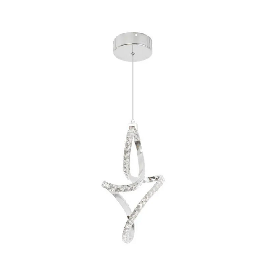 Suspension LED Osiris, 24W, Cristal, Chrome -19A