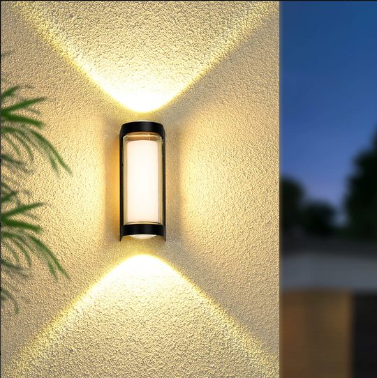 Applique murale d'extérieur LED Han, 8W, métal, noir Appliques d'extérieur Default Title Alessandro Design