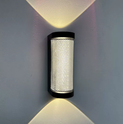 Applique LED d'extérieur Han, 12W, Métal, Noir