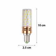 Ampoule LED, 16W, douille E14, lumière froide 6000K, or