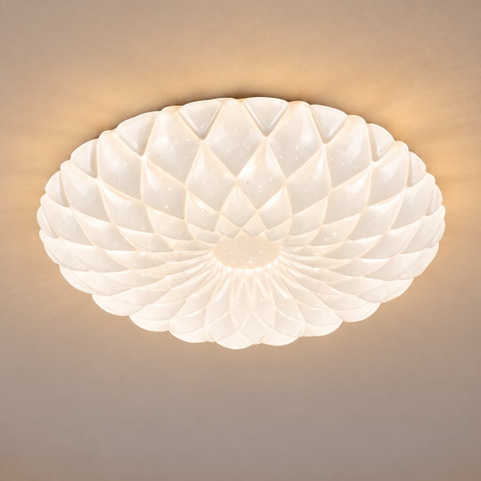 Plafonnier LED 23 cm, 22W, 3000K / 4000K / 6000K, Blanc, Métal et Acrylique