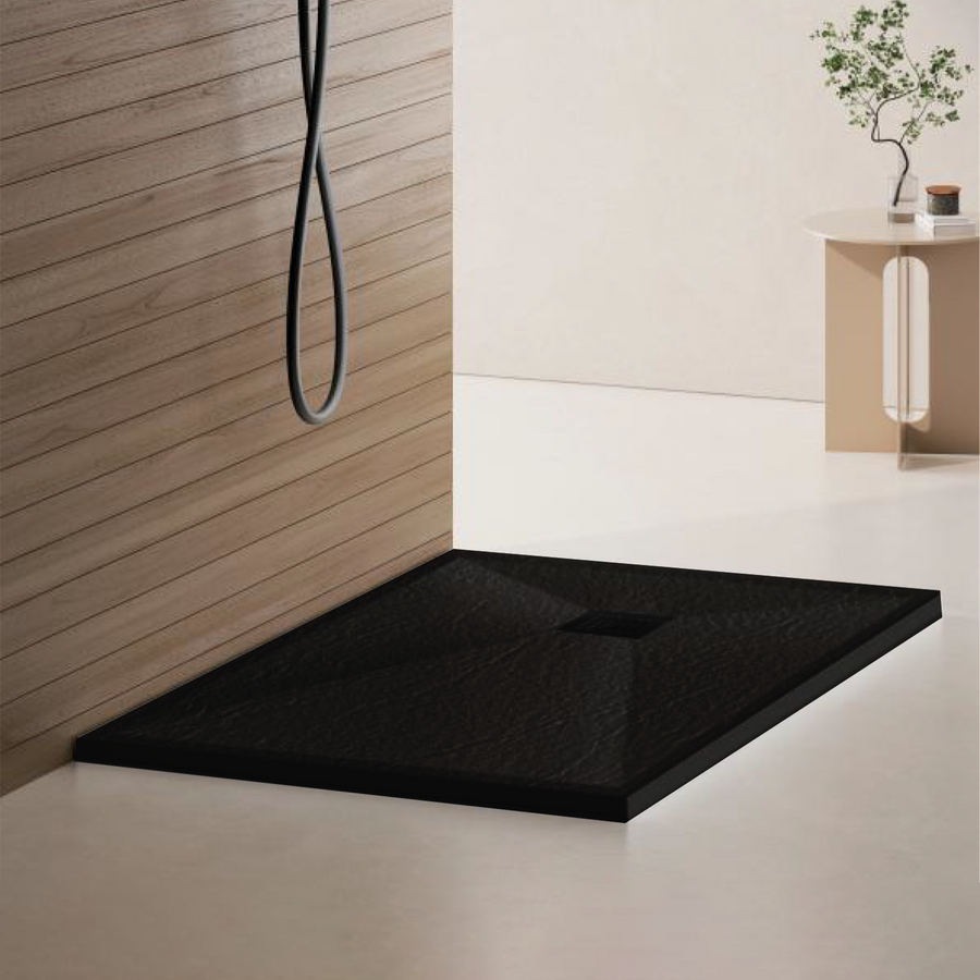 Receveur de douche rectangulaire 70x90 cm, slim 3 cm, noir