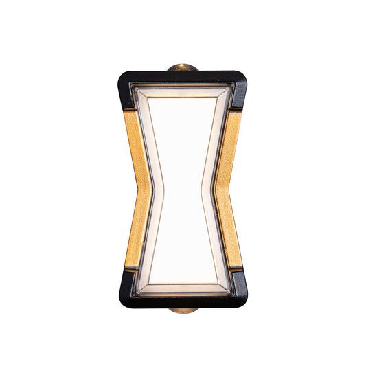 Applique murale LED Fantas extérieur et intérieur, 2 sources x 1W, IP65, métallique, noir, 3000K